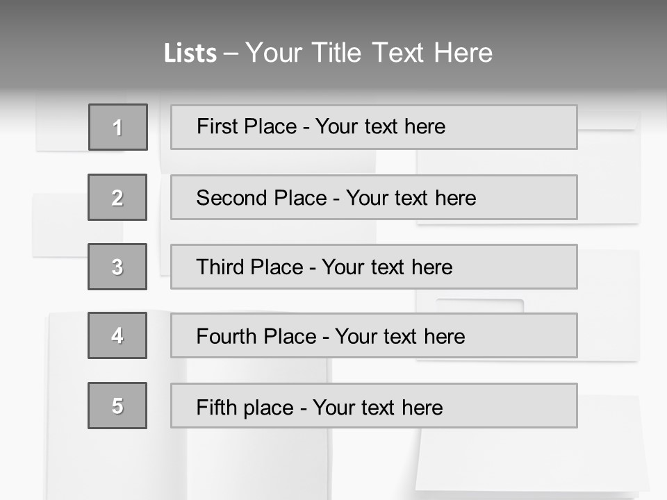 Layout Folded Envelop PowerPoint Template