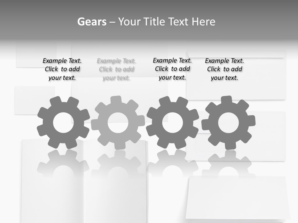 Layout Folded Envelop PowerPoint Template