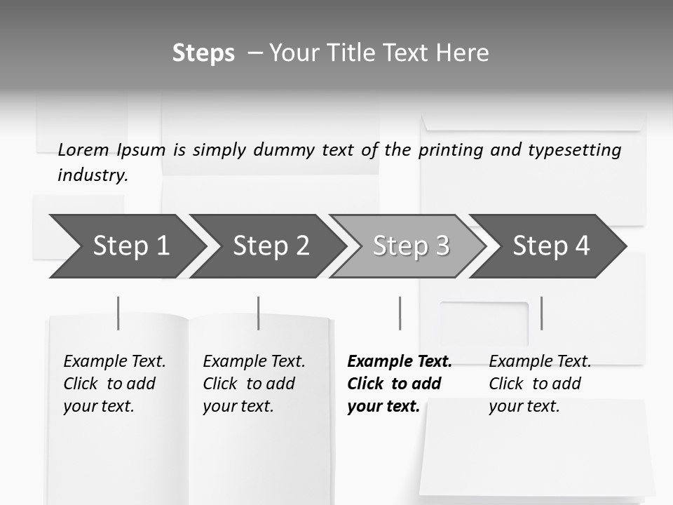 Layout Folded Envelop PowerPoint Template