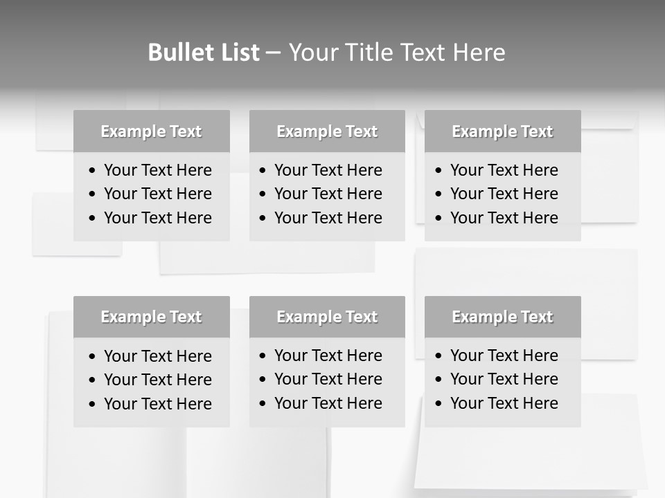 Layout Folded Envelop PowerPoint Template