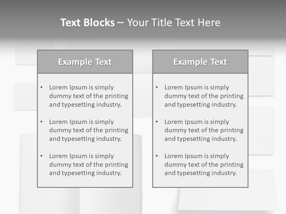 Layout Folded Envelop PowerPoint Template