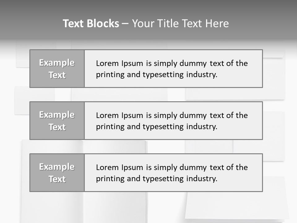 Layout Folded Envelop PowerPoint Template