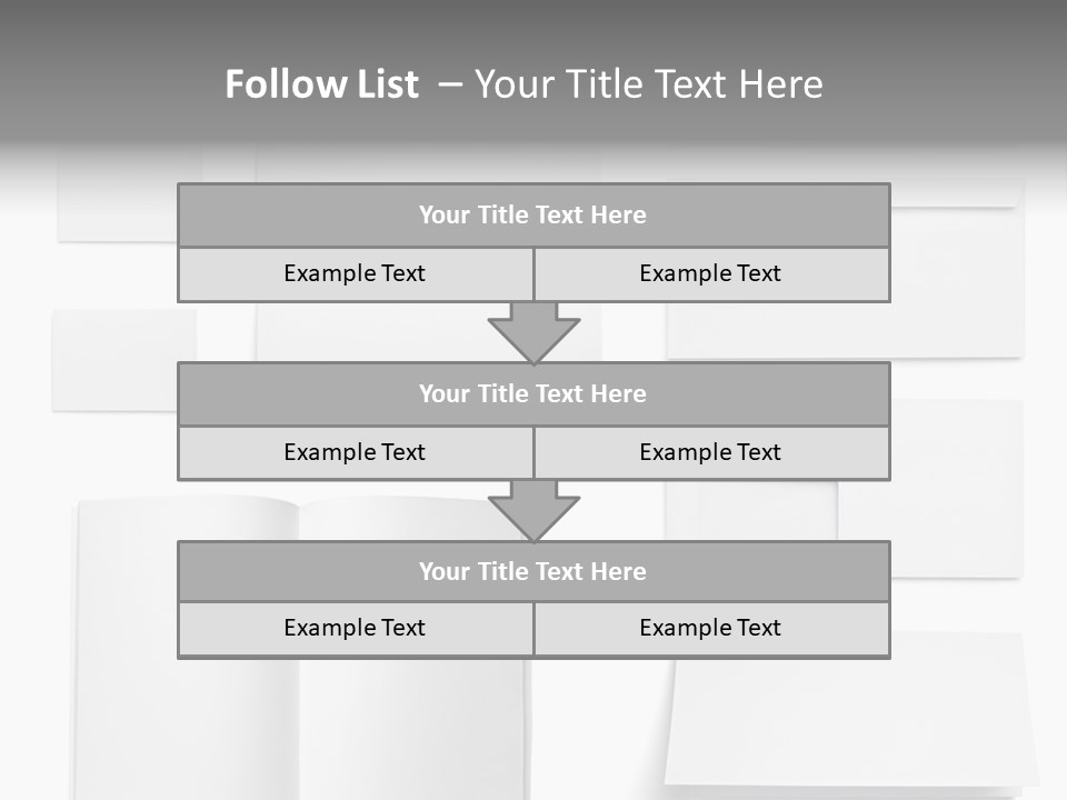 Layout Folded Envelop PowerPoint Template