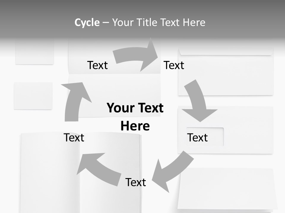 Layout Folded Envelop PowerPoint Template