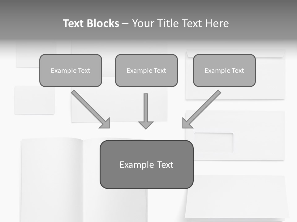 Layout Folded Envelop PowerPoint Template