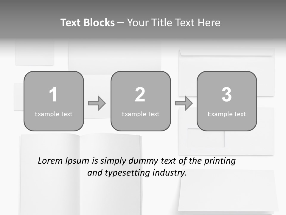 Layout Folded Envelop PowerPoint Template