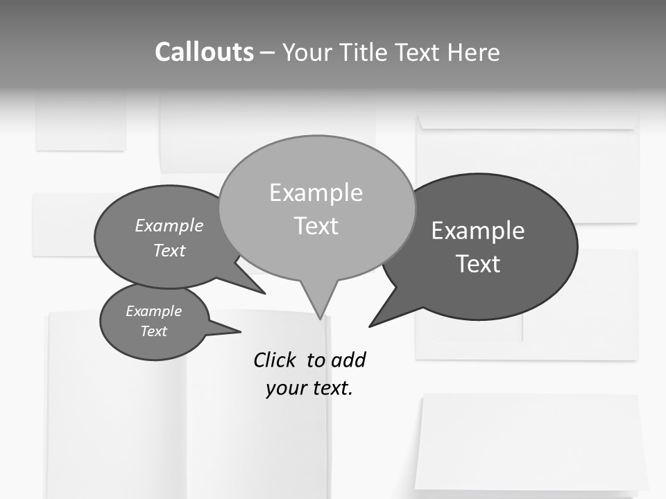 Layout Folded Envelop PowerPoint Template