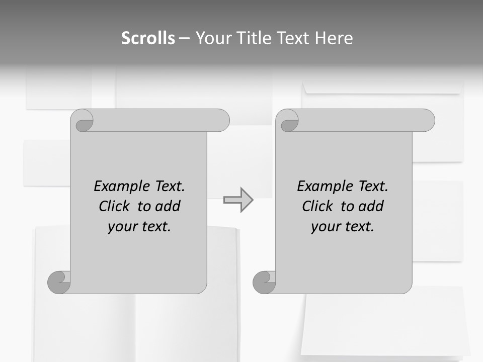 Layout Folded Envelop PowerPoint Template