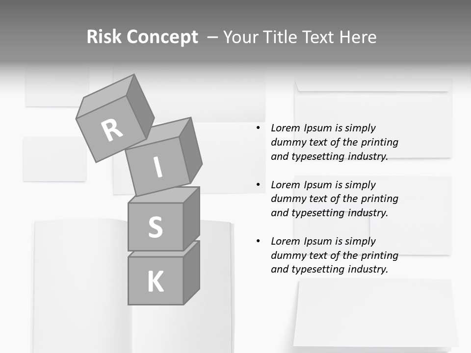 Layout Folded Envelop PowerPoint Template