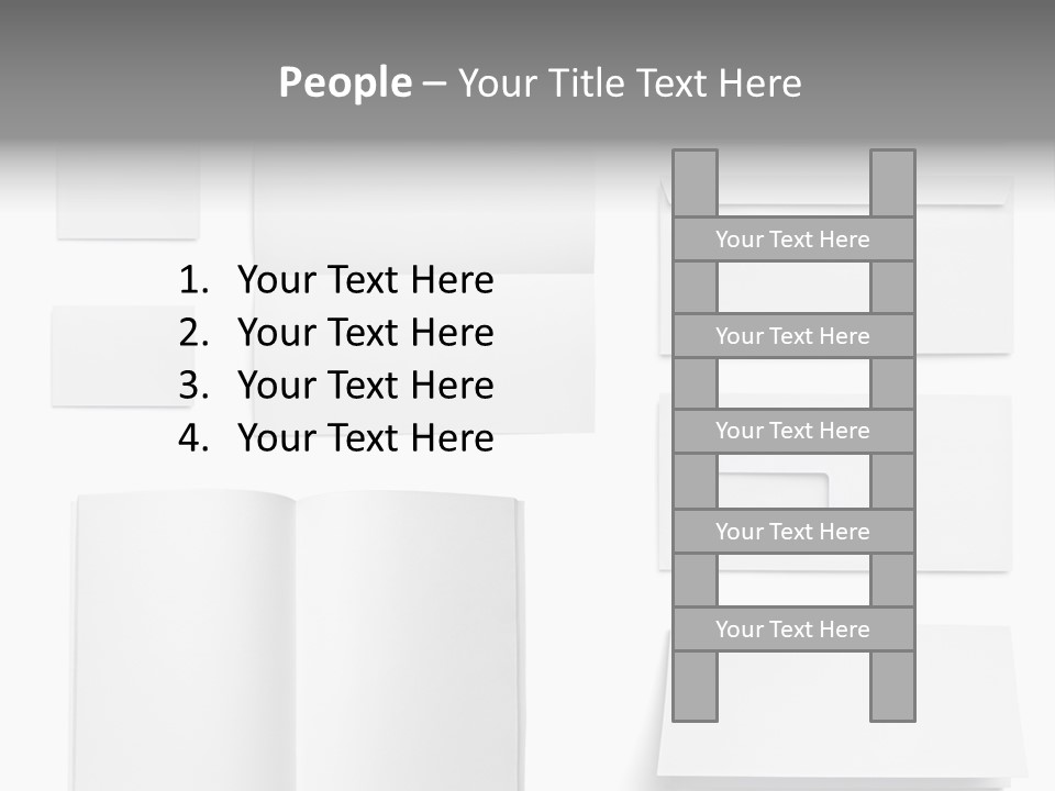 Layout Folded Envelop PowerPoint Template