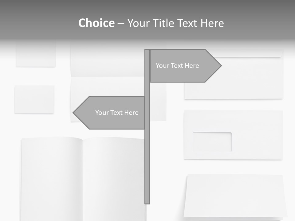 Layout Folded Envelop PowerPoint Template