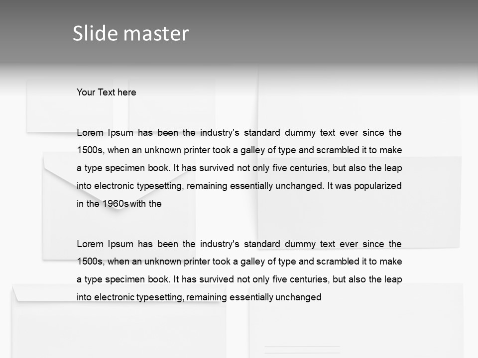 Workpiece Fold Print PowerPoint Template