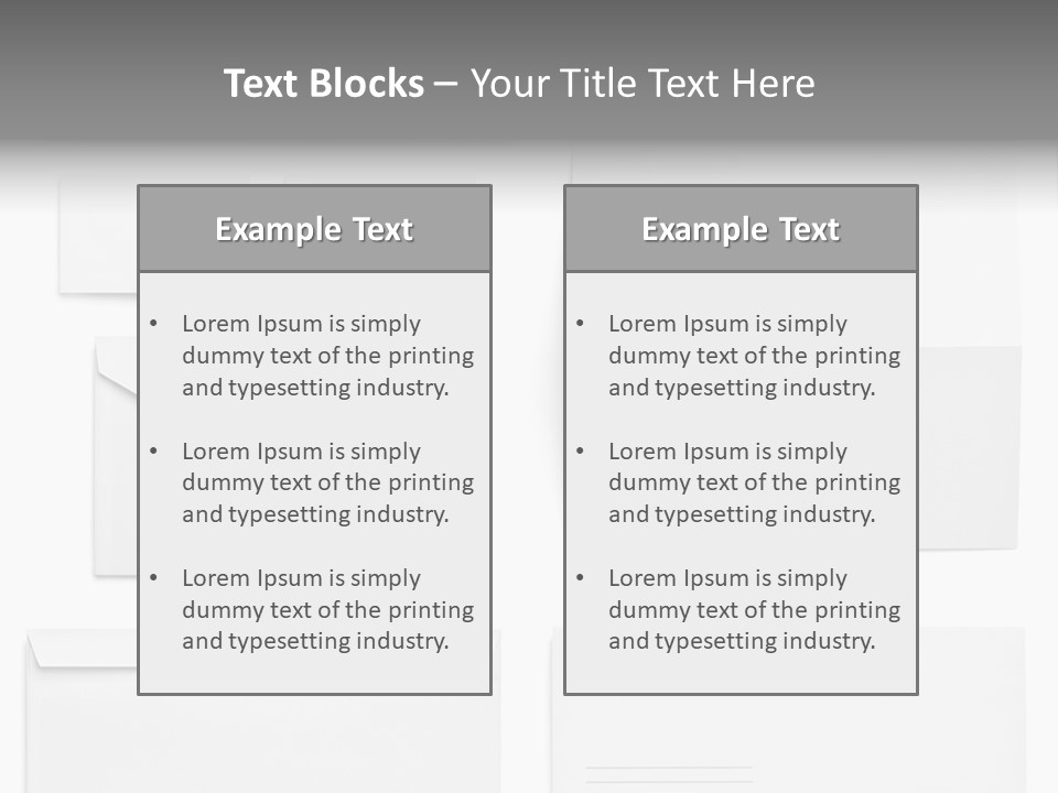 Workpiece Fold Print PowerPoint Template