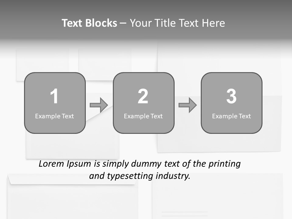 Workpiece Fold Print PowerPoint Template