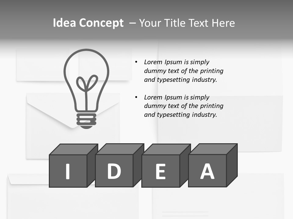 Workpiece Fold Print PowerPoint Template