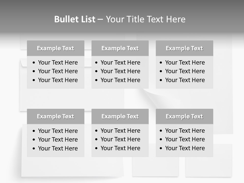 Note Memo Layout PowerPoint Template
