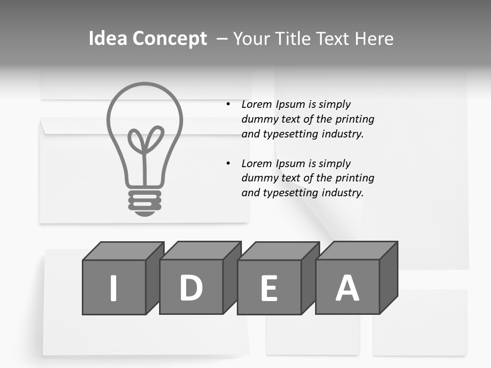Note Memo Layout PowerPoint Template