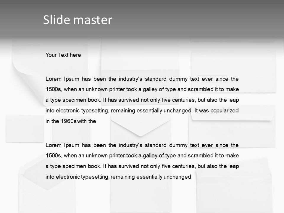 Zigzag Fold Promotion PowerPoint Template