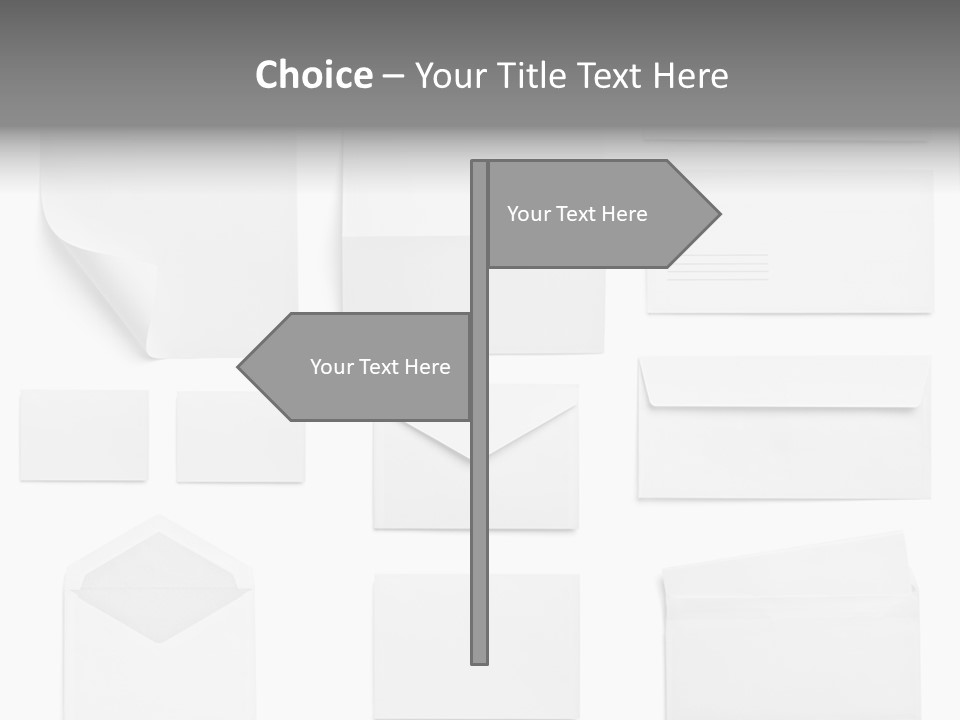 Zigzag Fold Promotion PowerPoint Template