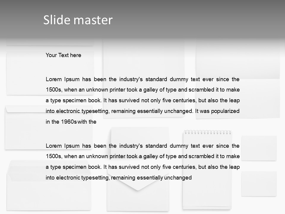 Letter Advertise Cover PowerPoint Template