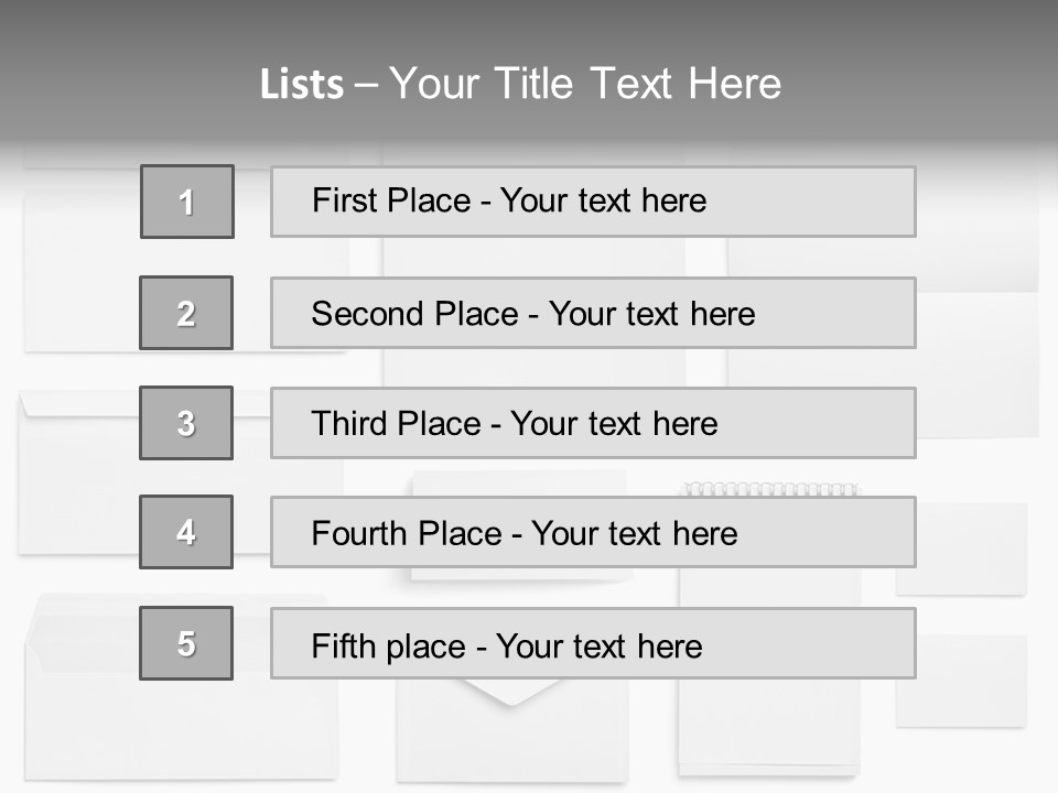 Letter Advertise Cover PowerPoint Template