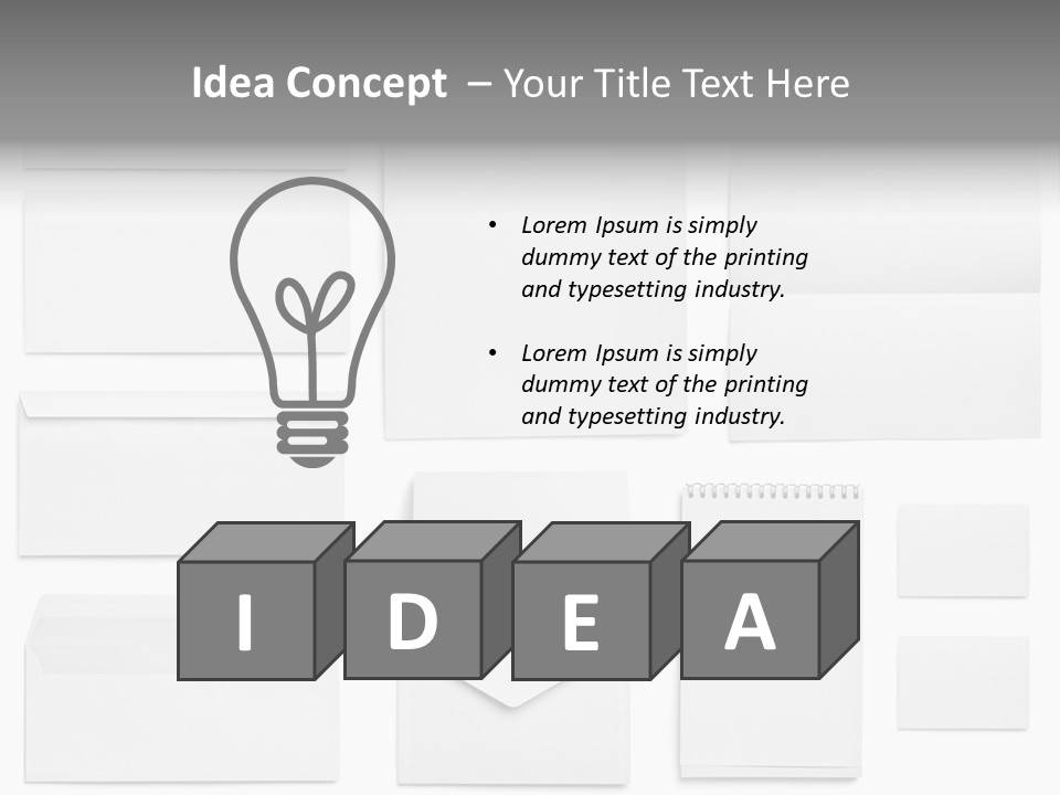 Letter Advertise Cover PowerPoint Template