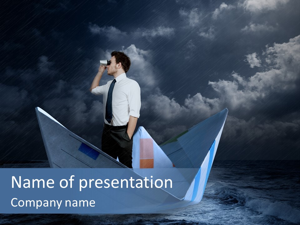 Job Fortune Clouds PowerPoint Template