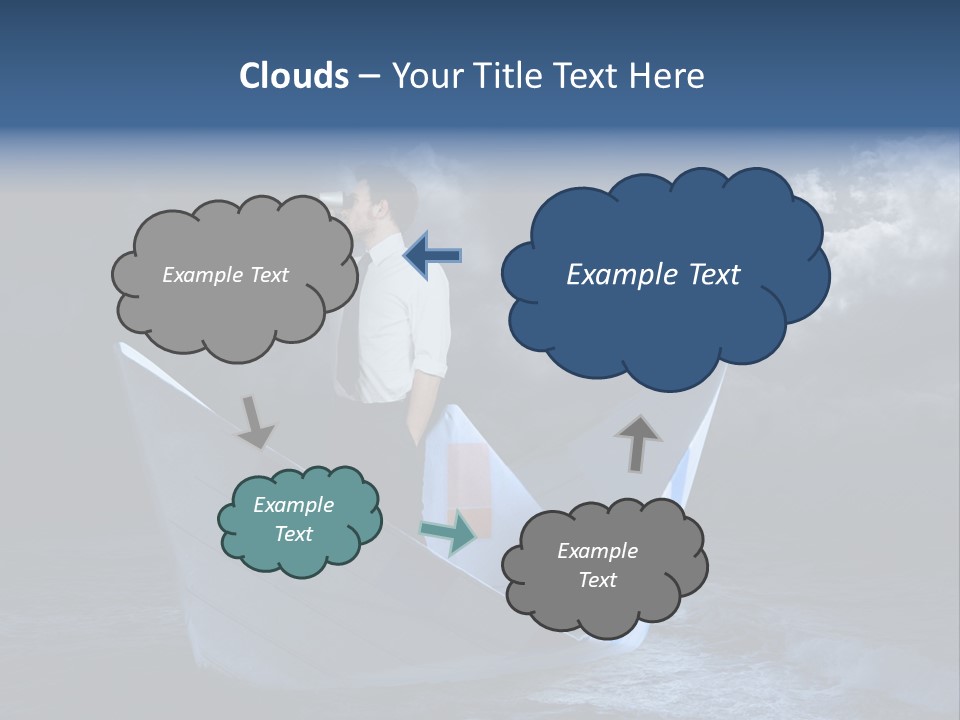 Job Fortune Clouds PowerPoint Template
