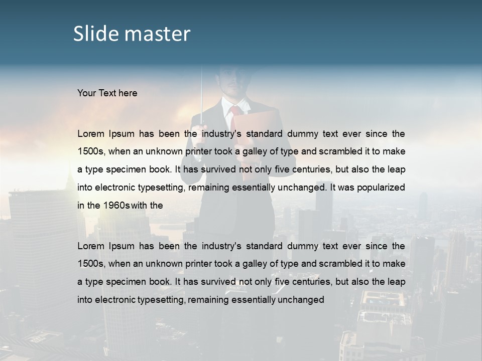 Protection Person Business PowerPoint Template