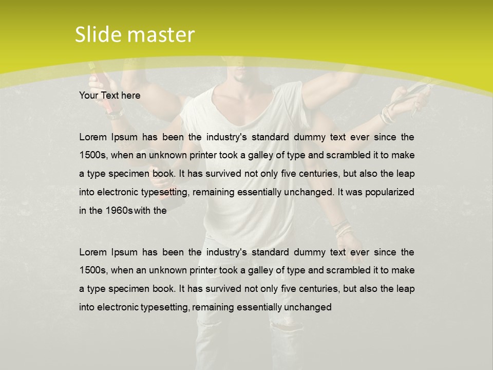 Grubby Helmet Screwdriver PowerPoint Template