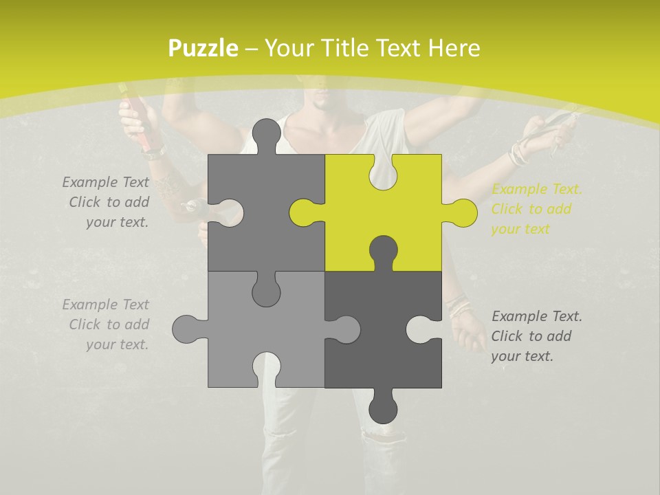 Grubby Helmet Screwdriver PowerPoint Template