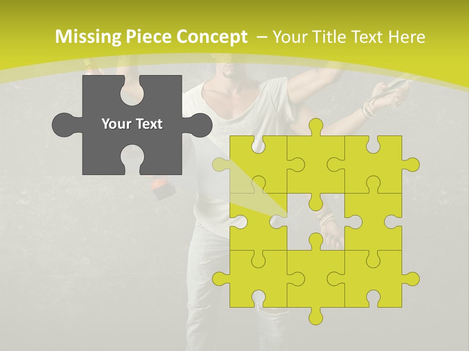 Grubby Helmet Screwdriver PowerPoint Template