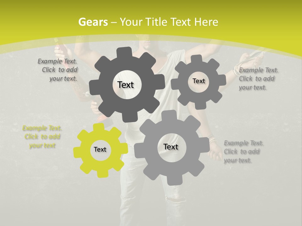 Grubby Helmet Screwdriver PowerPoint Template