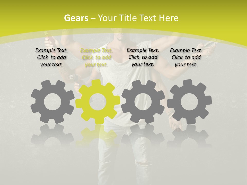 Grubby Helmet Screwdriver PowerPoint Template