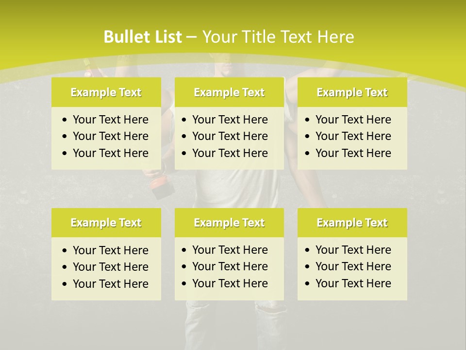 Grubby Helmet Screwdriver PowerPoint Template