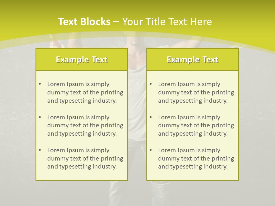 Grubby Helmet Screwdriver PowerPoint Template