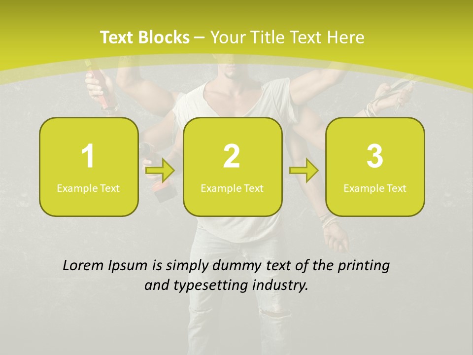 Grubby Helmet Screwdriver PowerPoint Template
