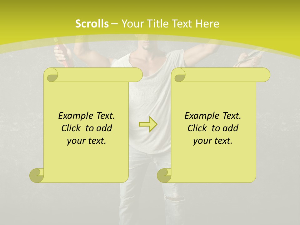 Grubby Helmet Screwdriver PowerPoint Template