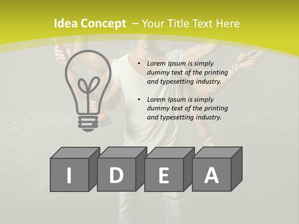 Grubby Helmet Screwdriver PowerPoint Template