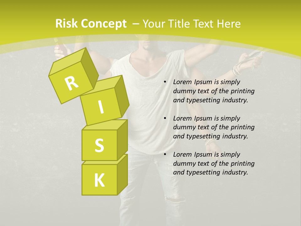 Grubby Helmet Screwdriver PowerPoint Template