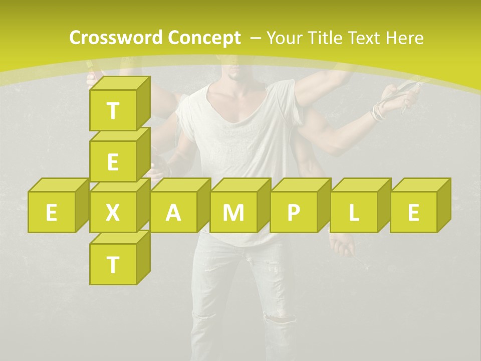 Grubby Helmet Screwdriver PowerPoint Template