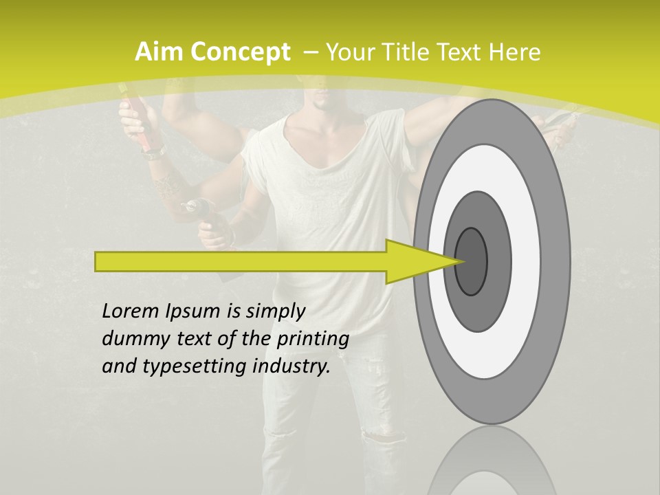 Grubby Helmet Screwdriver PowerPoint Template