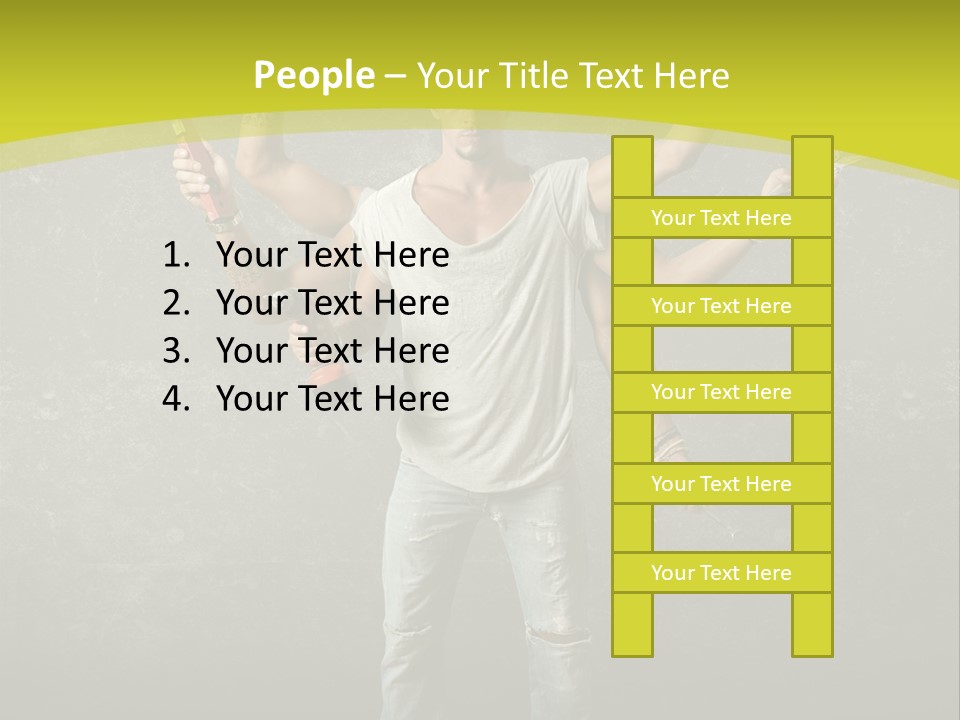 Grubby Helmet Screwdriver PowerPoint Template