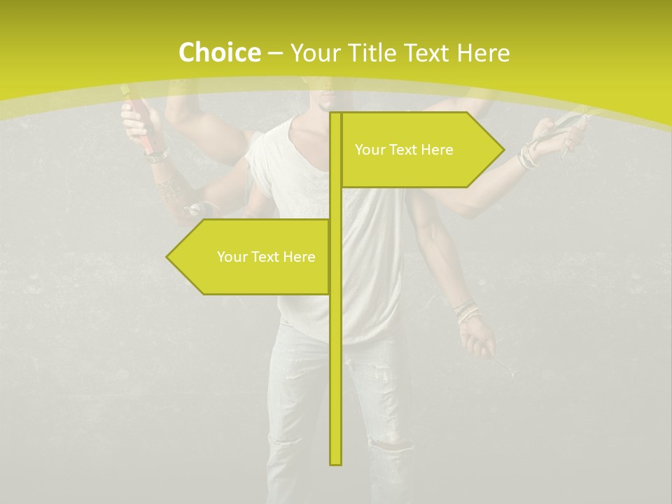 Grubby Helmet Screwdriver PowerPoint Template
