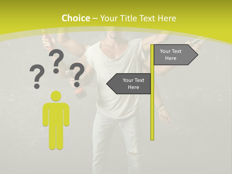 Grubby Helmet Screwdriver PowerPoint Template