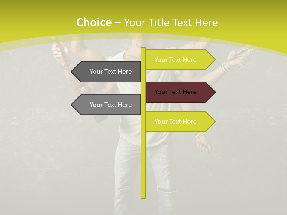 Grubby Helmet Screwdriver PowerPoint Template