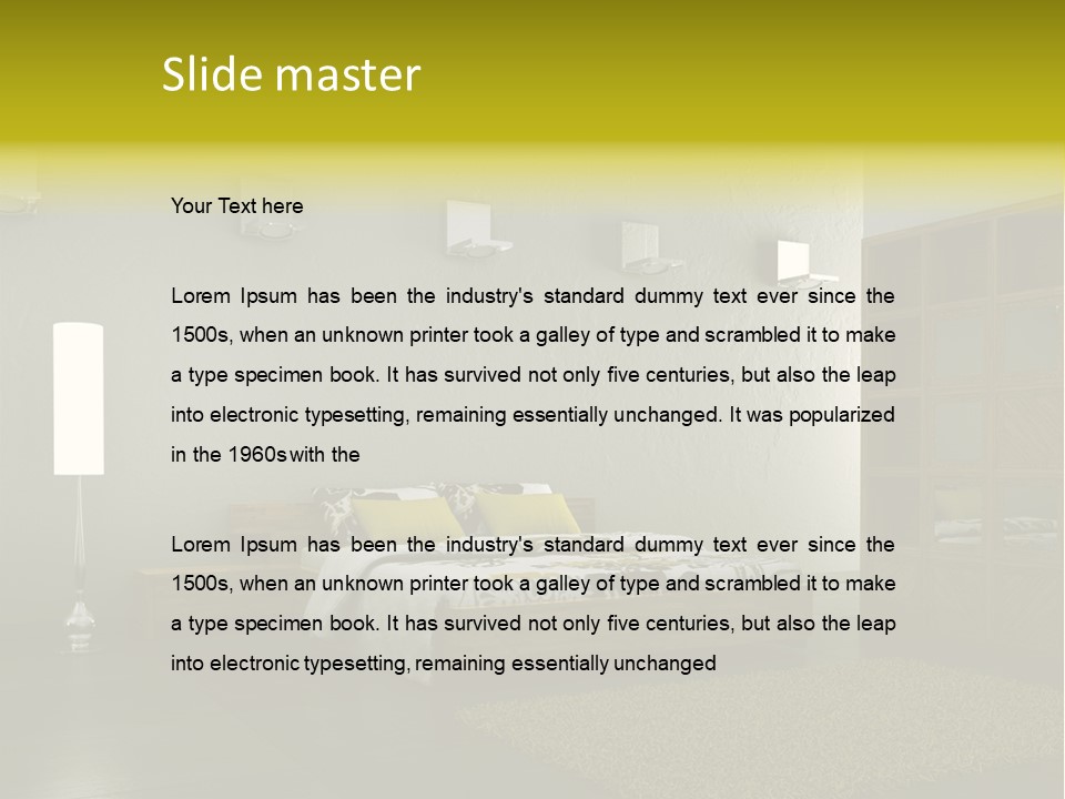 Licht Design Haus PowerPoint Template