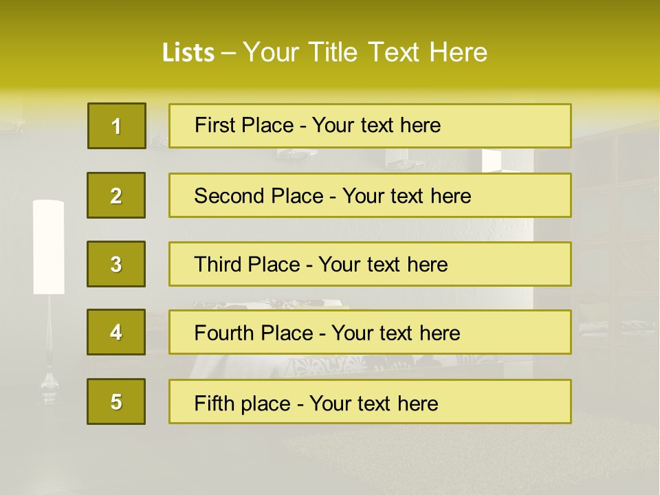 Licht Design Haus PowerPoint Template