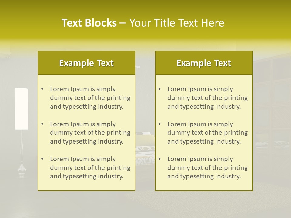 Licht Design Haus PowerPoint Template