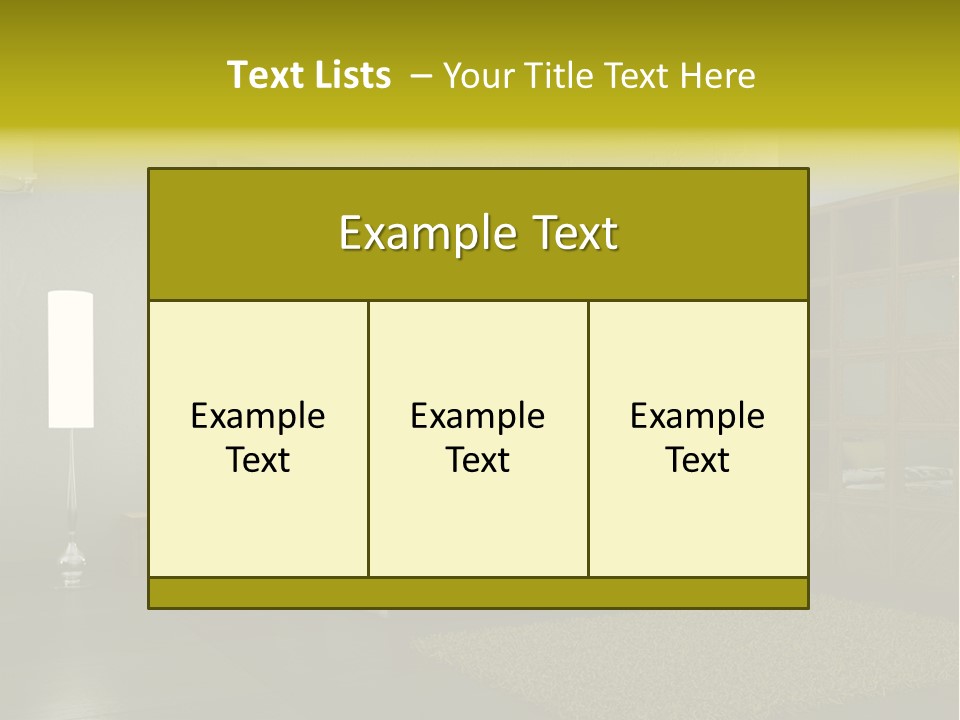 Licht Design Haus PowerPoint Template